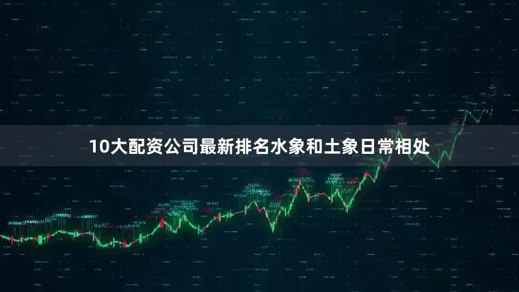 10大配资公司最新排名水象和土象日常相处